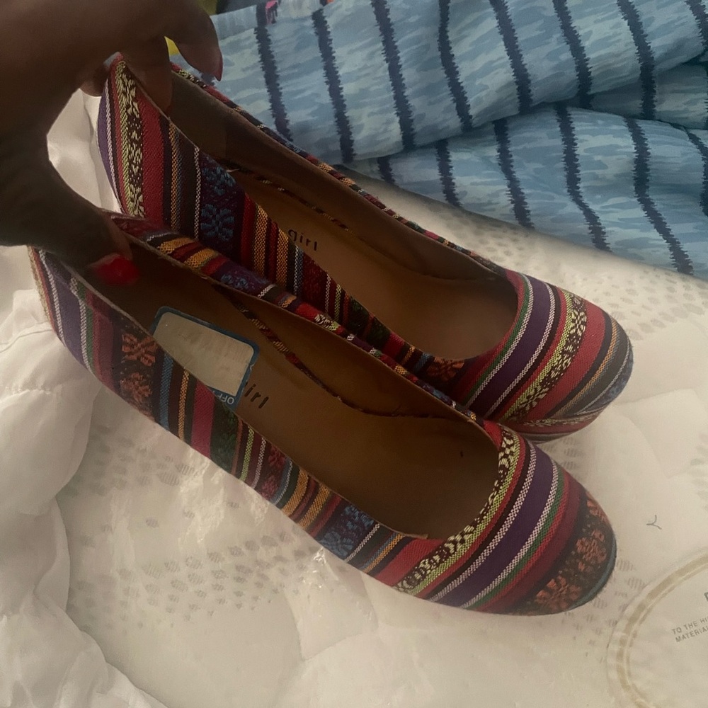 Lightly used wedges heels